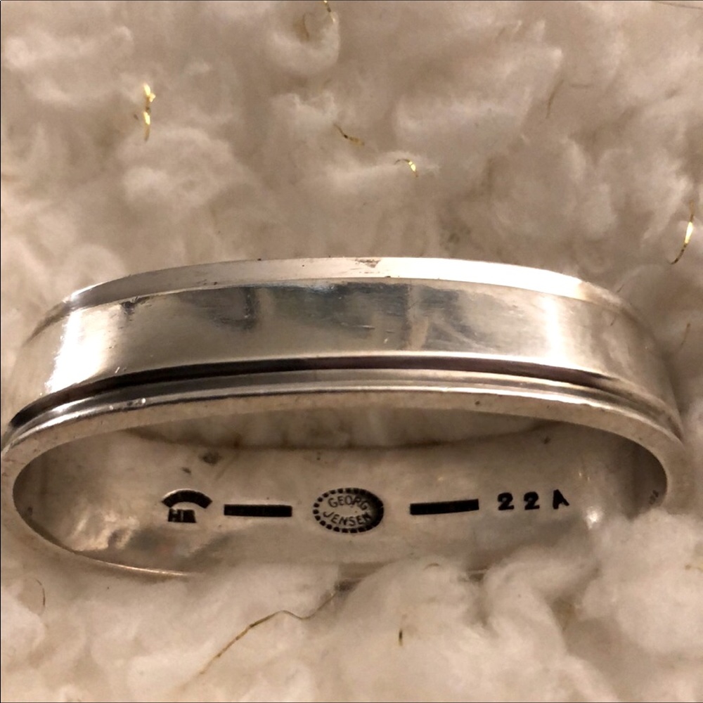 Georg Jensen Sterling Silver Pyramid Napkin Ring